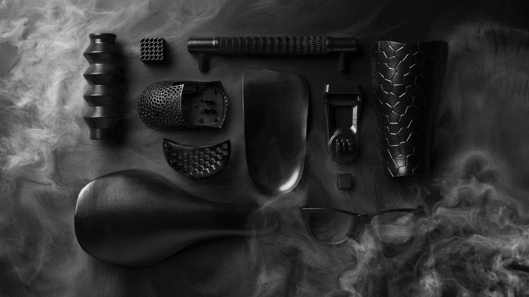 SLS 3D printed parts